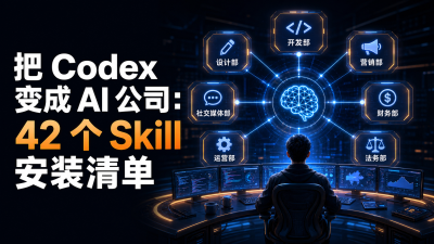 把 Codex 变成 AI 公司：42 个 Skill 安装清单