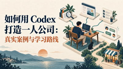 如何用 Codex 打造一人公司：真实案例与学习路线